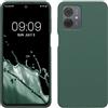 kwmobile Cover per Motorola Moto G14 Custodia - Back Case per Smartphone in Silicone TPU - Protezione Gommata - verde militare