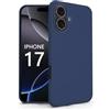N NEWTOP Cover Compatibile per Apple iPhone 17, Custodia TPU SOFT Gel Silicone Ultra Sottile Flessibile Case Posteriore Protezione Fotocamera Anti Urto Guscio Scocca Colorato (Blu)