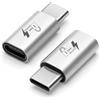 Seminer USB-C a C Data Blocker (confezione da 2), Anti Juice Jacking, solo per la ricarica, supporta la ricarica PD fino a 140 W - Argento