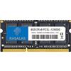 Rasalas 8 GB DDR3 1600 MHz Sodimm ram, 8GB 2RX8 PC3L-12800S 204PIN Memoria, Non ECC Unbuffered 1.35 V CL11 Dual Rank per notebook Laptop 8gb DDR3L RAM PC3