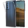 kwmobile Cover Compatibile con Motorola Edge 20 Pro - Custodia Morbida in Silicone TPU - Crystal Case Custodia Flessibile - trasparente