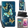 PHINIENLAND Cover per Xiaomi Redmi Note 10 4G custodia portafoglio Turquoise | 3 scomparti carte, 1 tasca banconote, Chiusura magnetica, Supporto, Pelle PU flip cover per Redmi Note 10 4G