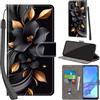 PHINIENLAND Cover per Oppo A53 4G / A53s 4G / A32 4G / A33 4G Case PU Pelle Custodia [Kickstand] [Chiusura magnetica] [Slot per Schede], Portafoglio Flip Custodia per Oppo A53,Fiori