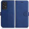 DENDICO Cover per Galaxy A53 5G, Premium Portafoglio PU Custodia in PU Pelle, Flip Libro TPU Bumper Caso per Samsung Galaxy A53 5G, Blu Navy