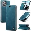 Ottcooed Cover per iPhone 14 Pro Max Custodia, Cover Pellicola a Libro Portafoglio in Pelle Porta Carte Protettiva Slot per Scheda Flip Case Wallet Case con iPhone 14 Pro Max, Blu verde