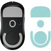 kwmobile Set Piedini di Ricambio per Mouse Compatibile con Logitech G PRO X Superlight 2 / Superlight 2 SE Mouse - Gommini verde - per Maggiore Controllo e Scorrevolezza