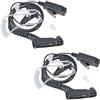 HYSHIKRA Auricolare con tubo acustico con microfono compatibile con Motorola DP3400 DP4400 DP4800 DGP4150 XiR-P8200 Xpr-6300 Radio bidirezionale multi-pin (2 PACK)