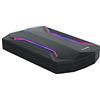 TooQ TQE-2599RGB - Game Box esterno per HDD/SSD da 2,5 pollici