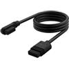 Corsair iCUE LINK Sottile Cavo - 600 mm Diritto/Sottile 90° - Nero