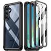 Poetic Guardian Custodia per Samsung Galaxy A16 4G/5G, [2 cornici anteriori] [2 cornici anteriori] [5,1 m Mil-Grade Drop Tested] Custodia integrale ibrida antiurto con protezione schermo integrata