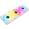 CORSAIR iCUE LINK QX120 RGB Cupola Magnetica da 120 mm Ventole - Tripla Ventole Starter Kit con iCUE LINK System Hub - Bianco