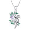 LONAGO Collana Koala da Donna Argento Sterling 925 Koala Carino Collana con Ciondolo