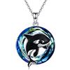YFN Orca Killerwal - Collana da donna in argento Sterling, idea regalo, Argento sterling, Nessuna pietra preziosa