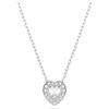 Swarovski Collezione Ariana Grande, cristallo trasparente e perle, finitura rodiata, fa parte della collezione di gioielli Ariana Grande, collane, orecchini e bracciali