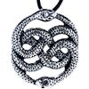 Kiss of Leather Ciondolo in acciaio inox con serpenti n° 19A