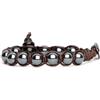 VLNET | Bracciale Tamashii Originale Tibetano | pietre naturali e Calabash in Shungite | Unisex Taglia Unica | Benedetto dai Monaci Tibetani (ematite)