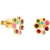 JOI D'ART ORECCHINI D'ORO CANDY COLOURS | Progettato da Joidart | Collezione Candy Colours | Metallo placcato oro 24K | piccoli orecchini a bottone