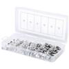 KS Tools 970.0460 Assortimento di dadi metrici in acciaio inox, 150 pz