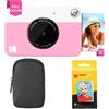 KODAK Pacchetto Base per Fotocamera istantanea Printomatic (Rosa) + Carta Zink (20 Fogli) + Custodia Deluxe + Comoda Tracolla