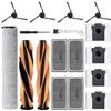 Fixbetter Set di 15 Accessori per Mova Z60 Ultra Roller Complete/Z60 Ultra Roller Standalone/Z70 Ultra Roller Complete robot aspirapolvere, 2 spazzole principali, 1 rotolo, 4 spazzole laterali