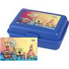 United Labels Spongebob - Contenitore per il pranzo con testa in spugna, motivo: tutti gli amici, colore: blu
