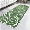 Homantic ‌Tappeto da bagno extra morbido, lungo, antiscivolo, decorativo con foglie, 60x150 cm