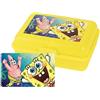 United Labels Spongebob - Contenitore per il pane con testa in spugna, Spongebob e Patrick, colore: Giallo