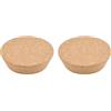 INCREWAY Tappi di sughero affusolati di ricambio per bottiglie di vino, barattoli di vetro, 91 x 77 x 25 mm, 2 pezzi