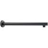 Melairy Braccio Doccia Fisso Nero a Pioggia 40 cm Estensione Soffione Doccia in Acciaio Inox Braccio Doccia Estensione Soffione Fisso