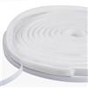 YANKUIRUI 10m Guarnizione Spazzola, 9 mm (L) x 9 mm (S) Guarnizione a Spazzola Autoadesiva, Antipolvere, Antivento, Paraspifferi Spazzola Per Porte, Riduzione del Rumore, Finestre, Armadi, Bianco