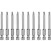 QUARKZMAN 10Pz #2 Punte Cacciavite Phillips PH2 1/4 Gambo Esagonale 2.56 (65mm) Lungo Acciaio S2 Magnetiche Inserti per Avvitatore Cacciavite Elettrico Punte Trapano 0.177 (4.5mm) Asta