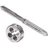 CoCud Set Rubinetti e Matrici, M6 x 0.75 Filettatura, Sinistra Mano Metrica Alta Velocità Acciaio Macchina Vite Rubinetto & Rotonda Stampo Utensile Kit - (per Riparazione), 1 set