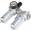 Ejoyous Filtro combinato compressore aria con manometro, separatore acqua olio compressore aria 1/2 , kit combinato regolatore filtro aria compressa mini per protezione compressore aria