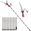 NEWFUN Sega manuale per potatura, Svettatoio Telescopico，2 In 1Taglia Rami Giardino Telescopico Manuale，da 82-448 cm，Regolabile in Altezza Attrezzi da Giardinaggio Altezza Per Segare e Cesoiare