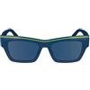 Calvin Klein Jeans Unisex Adult Sunglasses CKJ24602S - Blue with Solid Blue Lens