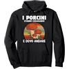 Regalo di funghi per un amante dei fungh Divertente Regalo Di Funghi Retrò Per Un Amante Dei Funghi Felpa con Cappuccio