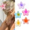 Ohh-nanjoo 5 Pezzi Pinze Per Capelli Fiori Clip Artiglio Da Donna, Pinza Capelli Donna, Mollette Fiori Per Capelli, Mollettone Fiore, Elegante Antiscivolo Plastica Pinze Per Capelli Di Fiori