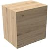 Mama Store Atena Cubotto Mensola con anta in Kit, QUERCIA NATURALE Laminato, L. 30 X P. 22 X H. 30 Cm