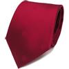 TigerTie ohne Markenname Cravatta in seta - rosso carminio lavorato - Cravatta in seta