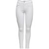 Only Onlblush Mid SK Ank Raw Rea0730noos Jeans Skinny, Bianco (White), S / 32L Donna