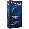 Control Preservativi Ultrafeel. Scatola di 10 preservativi ultra sottili, massima sensibilità, lubrificati.