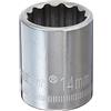 Crescent 3/8 Drive 12 Point Standard Metric Socket 14mm - CDS44N