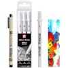 Pigma MICRON Sakura 05 Nero E GELLY ROLL Bianco 05/08/ 08/10 + 1 CARTA