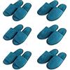 Teceyfeet Set di Ciabatte Ospiti, 6 Paia di Pantofole Ospiti, Getta Lavabili, Pantofole Aperte per Viaggi, Hotel, Spa, Ospiti, Matrimoni, 28cm
