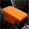 JNNJ Copertura Console Centrale Auto, Imbottitura Bracciolo Auto, Universale Memory Foam Centrale Imbottiture per Braccioli per La Maggior Parte Dei Veicoli, Suv, Camion, Accessori per Auto(Arancione)