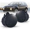 WISGOL Fendinebbia adatto per BMW X1 (F48) 2014-UP;X2 (F39) 2017-UP;BMW X3 (F25)/ X4 (F26)/ X5 (F15)/ X6 (F16) senza fari adattivi, un paio di fari fendinebbia, lenti fumo H8