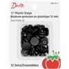 Dritz PRYM CONSUMER USA INC. - Bottoni in plastica, rotondi, finitura opaca nera, taglia unica