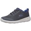Skechers Gowalk Max-Athletic Workout Walking Shoe with Air Cooled Foam, Scarpe da Ginnastica Uomo, Carbone/Blu, 45.5 EU