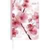 Alpha Edition - Lady Journal Blossoms 2026 - Agenda tascabile A6 (11 × 15 cm) con panoramica mensile e area note, elegante agenda per lavoro, scuola e uso quotidiano