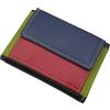 myledershop Piccolo portafoglio da donna in pelle di nappa bovina con protezione RFID e NFC, multicolore, multicolore, taglia unica, Moderno